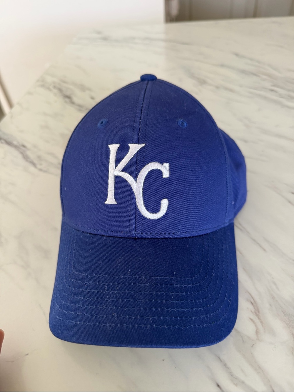 KC Embroidered Royal Blue Kids Baseball Cap